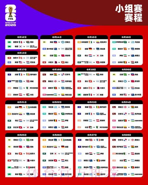 2026世界杯比赛时间完整版高清直播怎么查